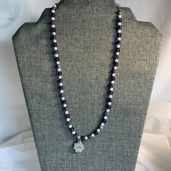 Carolyn Pollack .925 Sterling Amethyst Necklace With Sing Bird Charms. (411) - Picture 3 of 6